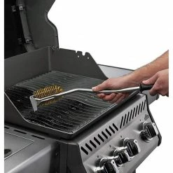 Napoleon 62013 Super WAVE Brass Bristle Grill Brush With Scraper BBQ Accessories