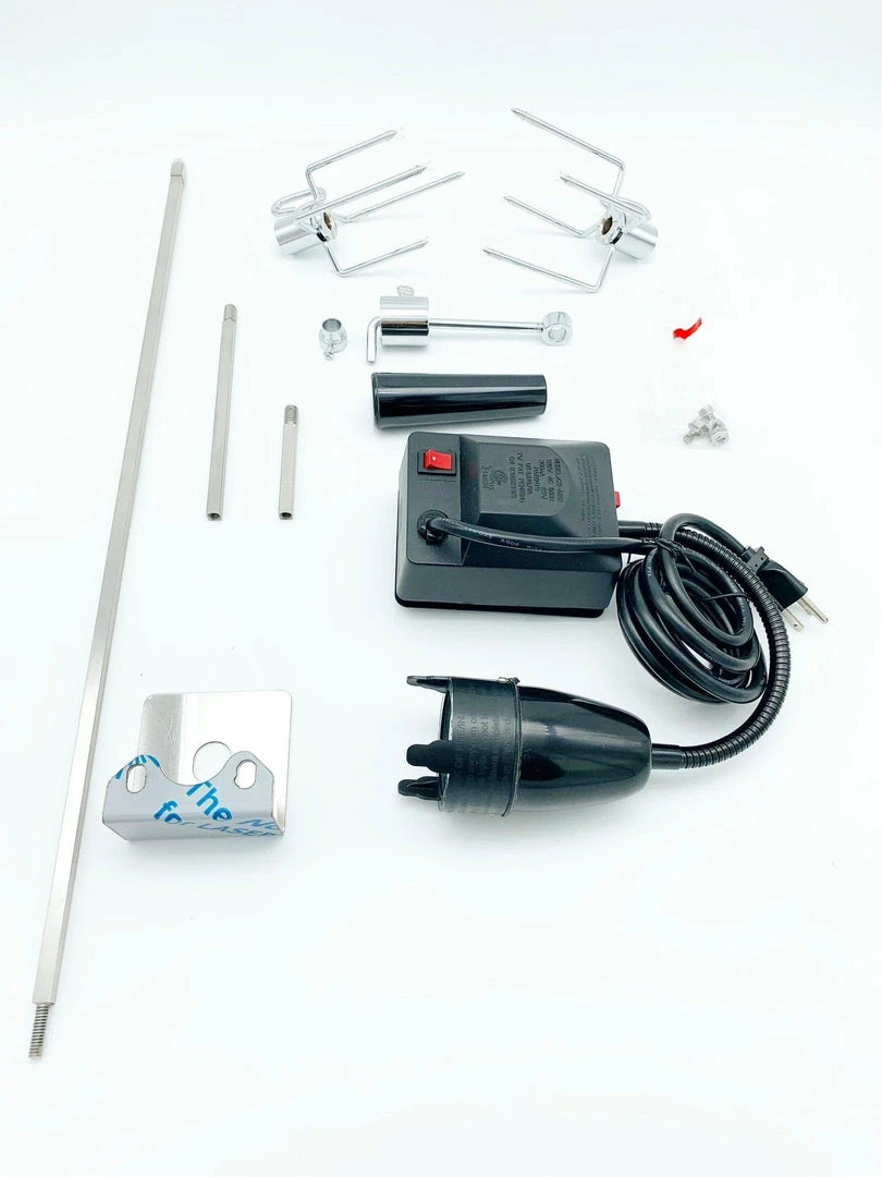 BBQ Accessories Napoleon 69100 Heavy Duty Rotisserie Kit W/ Motor & Light 1 BBQ Accessories Napoleon 69100 Heavy Duty Rotisserie Kit W/ Motor & Light