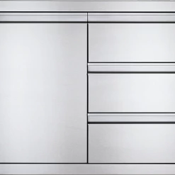 Outdoor Kitchen Cabinets & Storage Napoleon Built-In 36" X 24" Single Door & Triple Drawer Combo BI-3624-1D3DR