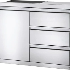 Outdoor Kitchen Cabinets & Storage Napoleon Built-In 36" X 24" Single Door & Triple Drawer Combo BI-3624-1D3DR