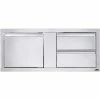 Napoleon Built-In 42" X 16" Single Door And Double Drawer Cabinet BI-4216-1D2DR