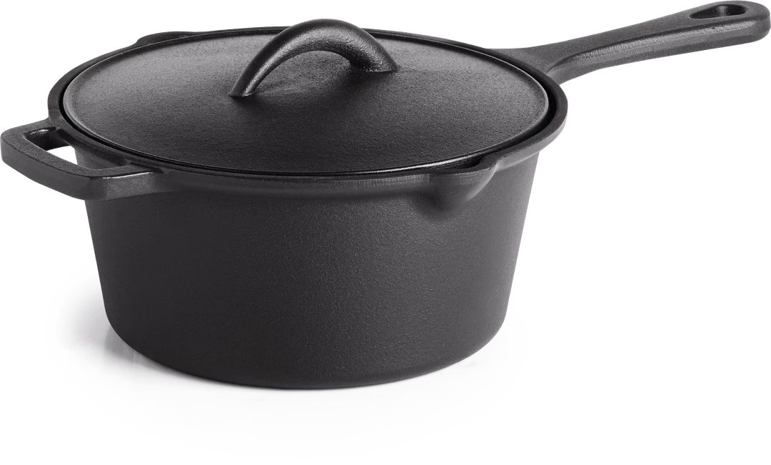 Napoleon Cast Iron Sauce Pan W/ Lid 1 Napoleon Cast Iron Sauce Pan W/ Lid
