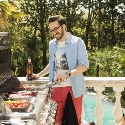 BBQs & Smokers Napoleon LEX 485 Natural Gas BBQ With Infrared Rear Burner And Infrared Side Burner