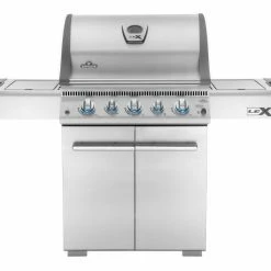 BBQs & Smokers Napoleon LEX 485 Natural Gas BBQ With Infrared Rear Burner And Infrared Side Burner