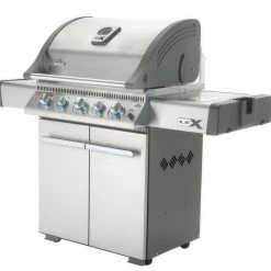 BBQs & Smokers Napoleon LEX 485 Natural Gas BBQ With Infrared Rear Burner And Infrared Side Burner