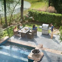 BBQs & Smokers Napoleon LEX 485 Natural Gas BBQ With Infrared Rear Burner And Infrared Side Burner