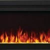 Fireplaces & Heaters Napoleon Purview 60-Inch Wall-Hanging Electric Fireplace, Black NEFL60HI