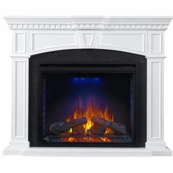 Fireplaces & Heaters Napoleon The Taylor Electric Fireplace Mantel Package NEFP33-0214W 10 Fireplaces & Heaters Napoleon The Taylor Electric Fireplace Mantel Package NEFP33-0214W