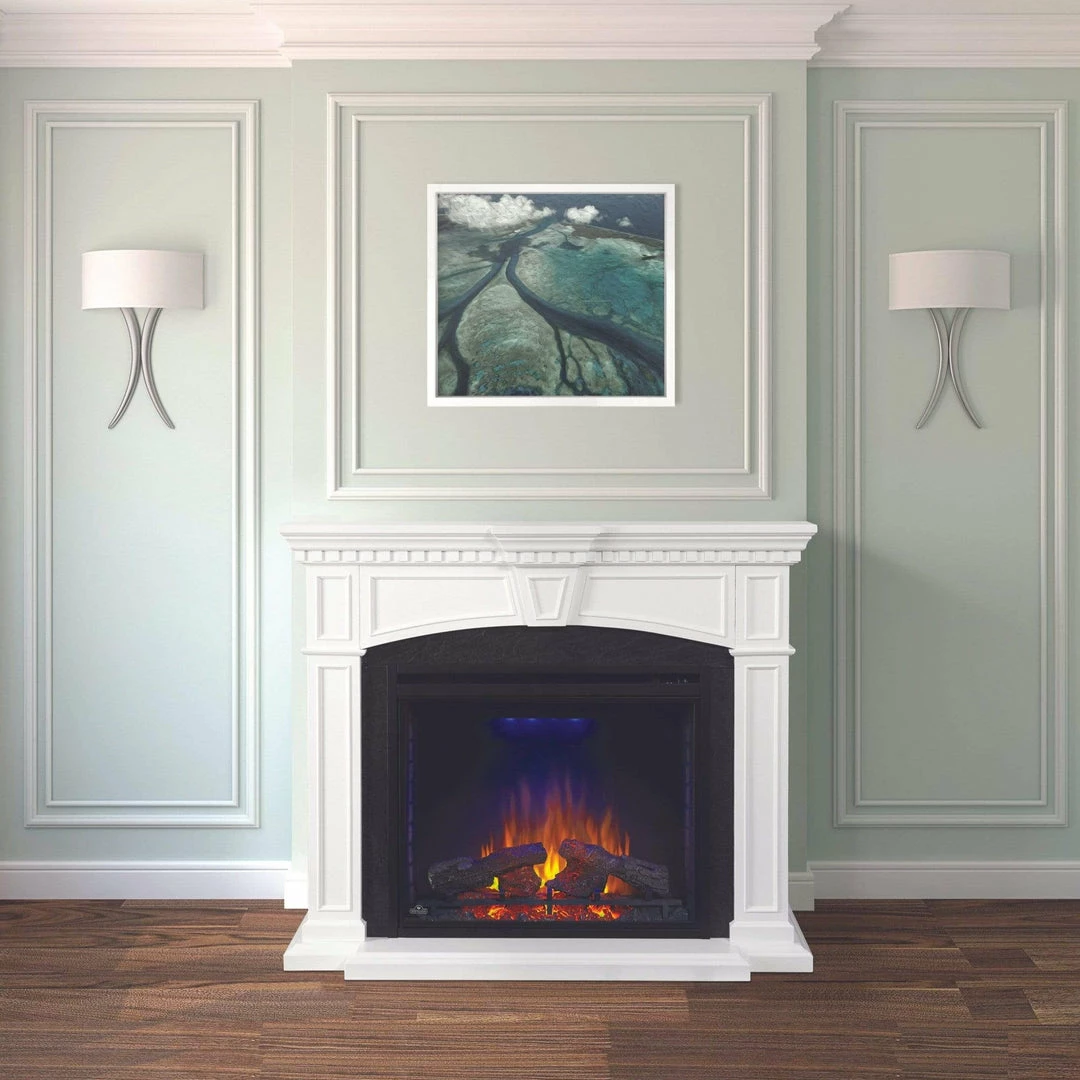 Fireplaces & Heaters Napoleon The Taylor Electric Fireplace Mantel Package NEFP33-0214W 1 Fireplaces & Heaters Napoleon The Taylor Electric Fireplace Mantel Package NEFP33-0214W