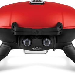 Napoleon TravelQ 285 - Portable Propane BBQ W/ Cast Iron Griddle (Red)