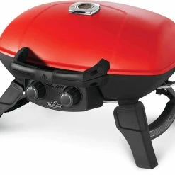 Napoleon TravelQ 285 - Portable Propane BBQ W/ Cast Iron Griddle (Red)