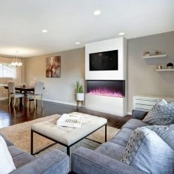 Napoleon Trivista Primis 50" Three-Sided Built-In Electric Fireplace NEFB50H-3SV Fireplaces & Heaters