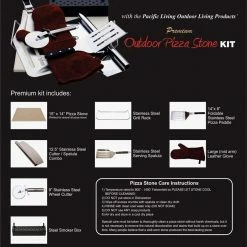 Pacific Cooker & Grill Pacific Living 8 Piece Pizza Stone Set