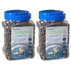 JR Home Paramount 1/2" Luminous Burnt Amber Fire Glass (2 X 10lb Jars) FG-003 BBQ Accessories