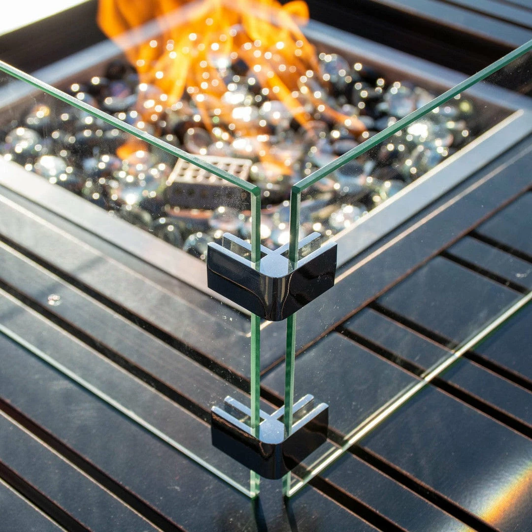 JR Home BBQ Accessories Paramount Fire Table Wind Guard, Square WGG-SQ-001 4 JR Home BBQ Accessories Paramount Fire Table Wind Guard, Square WGG-SQ-001