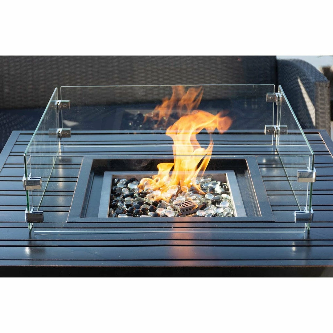 JR Home BBQ Accessories Paramount Fire Table Wind Guard, Square WGG-SQ-001 3 JR Home BBQ Accessories Paramount Fire Table Wind Guard, Square WGG-SQ-001
