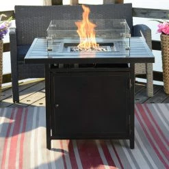 JR Home BBQ Accessories Paramount Fire Table Wind Guard, Square WGG-SQ-001 11 JR Home BBQ Accessories Paramount Fire Table Wind Guard, Square WGG-SQ-001