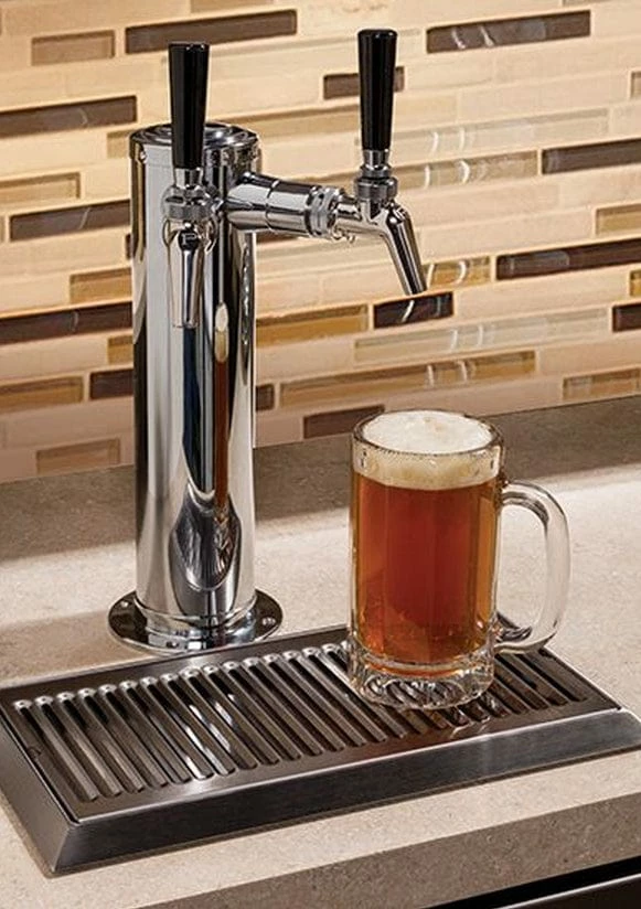 Perlick 24" C Series Indoor Beer Dispenser Dual Tap With Stainless Steel Solid D HC24TB-4-1L-2 3 Perlick 24" C Series Indoor Beer Dispenser Dual Tap With Stainless Steel Solid D HC24TB-4-1L-2