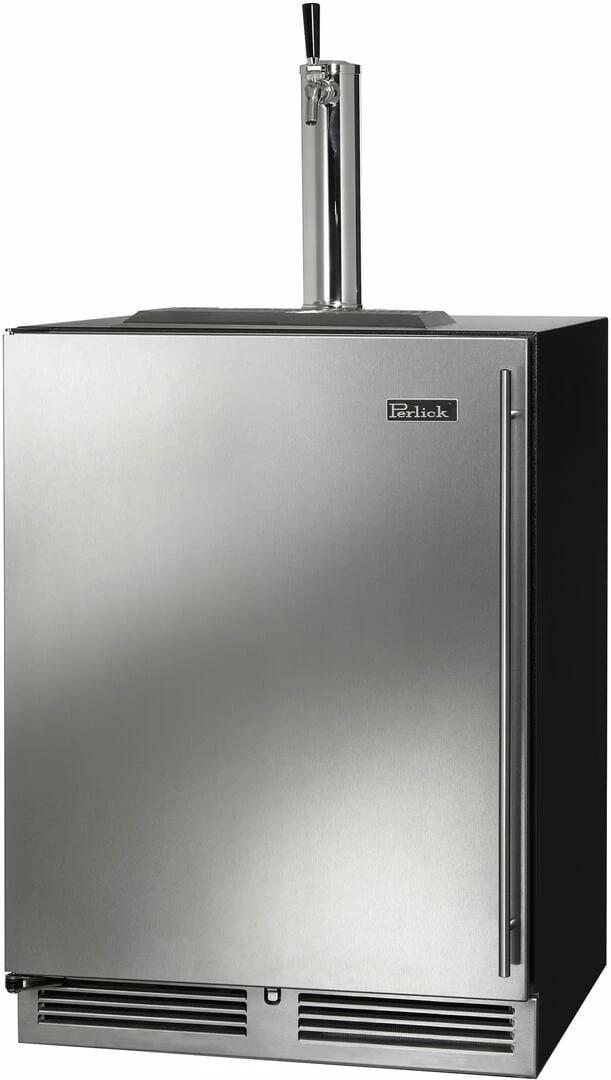 Perlick 24" C Series Indoor Beer Dispenser Single Tap With Stainless Steel Solid HC24TB-4-1LL-1 1 Perlick 24" C Series Indoor Beer Dispenser Single Tap With Stainless Steel Solid HC24TB-4-1LL-1