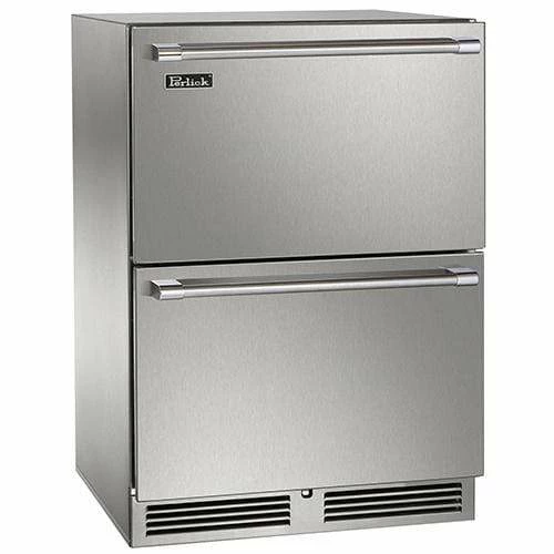 Perlick 24" Indoor Signature Series Dual Zone Freezer/Refrigerator Drawers 1 Perlick 24" Indoor Signature Series Dual Zone Freezer/Refrigerator Drawers