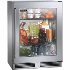Perlick Signature Series Shallow Depth 18" Depth Outdoor Refrigerator With Fully HH24RO-4-4R