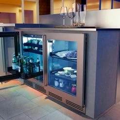 Perlick Signature Series Shallow Depth 18" Depth Outdoor Refrigerator With Stain HH24RO-4-1L 9 Perlick Signature Series Shallow Depth 18