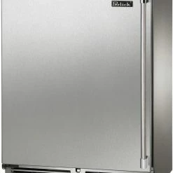 Perlick Signature Series Shallow Depth 18" Depth Outdoor Wine Reserver With Stainless Steel Solid Door, Hinge Left HH24WO-4-1L