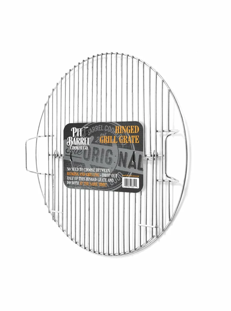 Cooking Grates, Grids & Grills Pit Barrel Cooker Hinged Grate AC1005 1 Cooking Grates, Grids & Grills Pit Barrel Cooker Hinged Grate AC1005