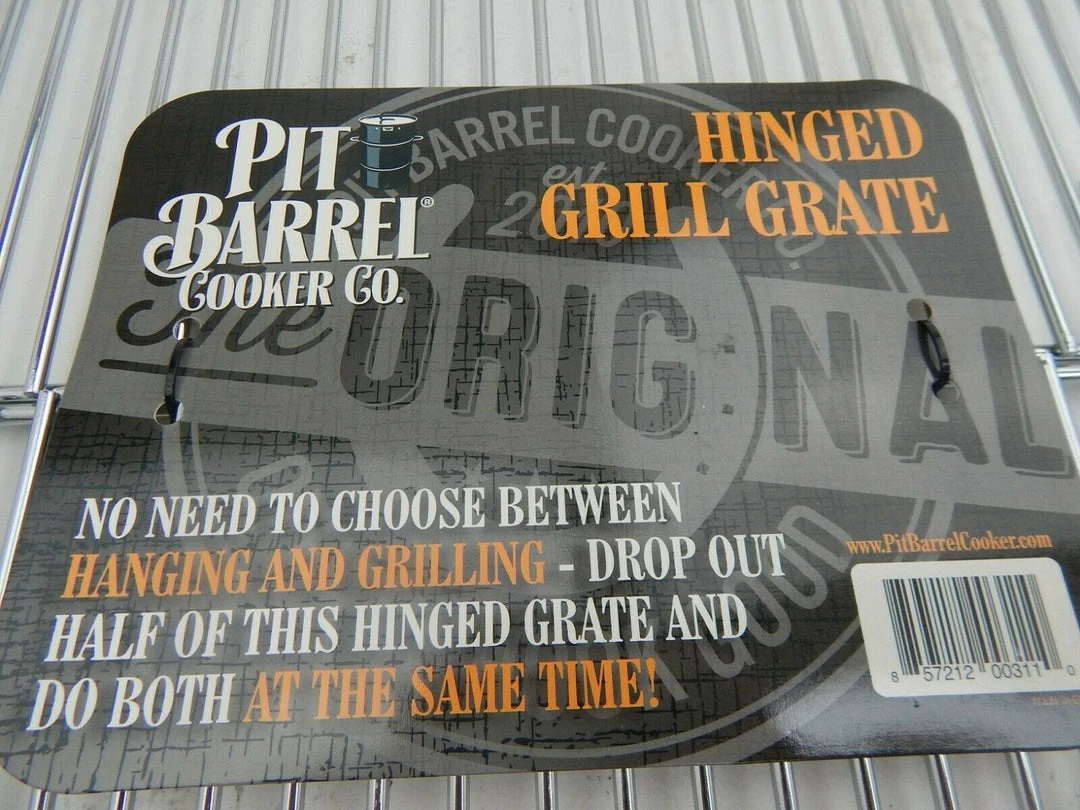 Cooking Grates, Grids & Grills Pit Barrel Cooker Hinged Grate AC1005 7 Cooking Grates, Grids & Grills Pit Barrel Cooker Hinged Grate AC1005
