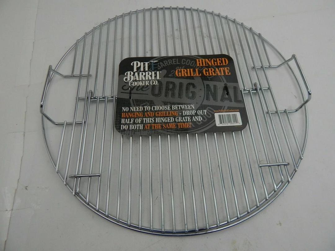 Cooking Grates, Grids & Grills Pit Barrel Cooker Hinged Grate AC1005 2 Cooking Grates, Grids & Grills Pit Barrel Cooker Hinged Grate AC1005