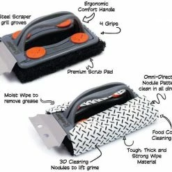 Proud Grill Brush W/ 25 Wipes Q-Swiper BBQ Accessories 10 Proud Grill Brush W/ 25 Wipes Q-Swiper BBQ Accessories
