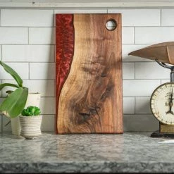 Resinate Walnut Charcuterie Board BBQ Accessories