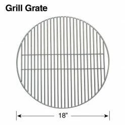 Cooking Grates, Grids & Grills Smokeware SMOKE-405 Cooking Grill 18" SS (BGE Large / KJ Classic)
