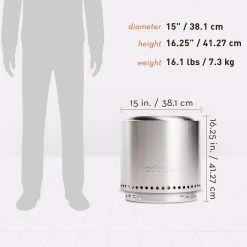 Fireplaces & Heaters Solo Stove Ranger Portable Fire Pit With Stand Stainless Steel