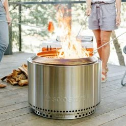 Solo Stove Portable Fire Pit - Yukon + Stand - Stainless Steel Fireplaces & Heaters