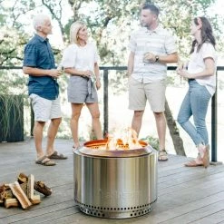 Solo Stove Portable Fire Pit - Yukon + Stand - Stainless Steel Fireplaces & Heaters