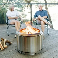 Solo Stove Portable Fire Pit - Yukon + Stand - Stainless Steel Fireplaces & Heaters