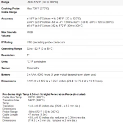 Thermoworks Simple Alarm Thermometer - DOT BBQ Accessories