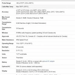 BBQ Accessories ThermoWorks Smoke X2 Long-Range Remote BBQ Alarm Thermometer TX-1700 41 BBQ Accessories ThermoWorks Smoke X2 Long-Range Remote BBQ Alarm Thermometer TX-1700