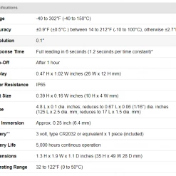 ThermoWorks Super-Fast Pocket Thermometer With Cal Adjust RT301WA BBQ Accessories