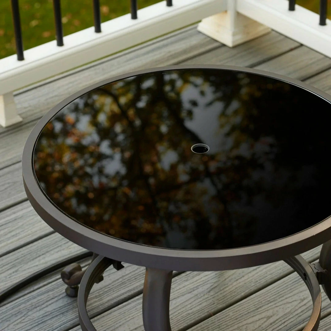 National Energy Equipment BBQ Accessories Tog 20 Round Black Tempered Glass Burner Cover FST CFT-GLASS 2 National Energy Equipment BBQ Accessories Tog 20 Round Black Tempered Glass Burner Cover FST CFT-GLASS