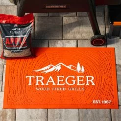 BBQ Accessories Traeger BAC636 Orange Grill Mat