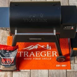 BBQ Accessories Traeger BAC636 Orange Grill Mat