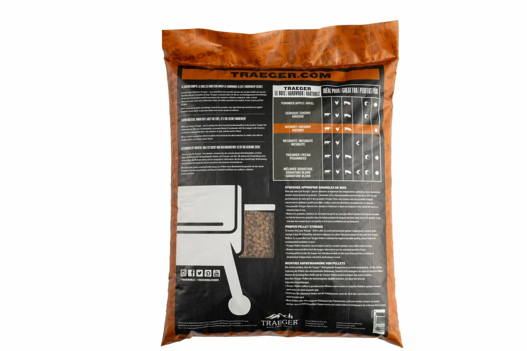 Traeger Hickory Wood Pellets 20 Lb Bag 2 Traeger Hickory Wood Pellets 20 Lb Bag