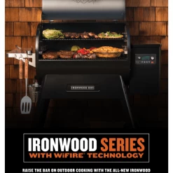 Traeger Ironwood 885 Pellet Grill TFB89BLFC BBQs & Smokers