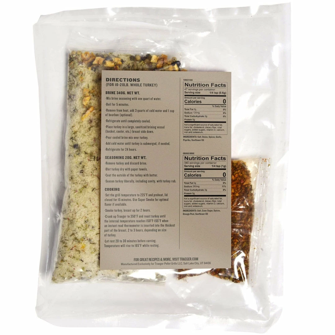 BBQ Accessories Traeger Turkey Blend Wood Pellets 18lb + Brine Kit (Limited Edition) 5 BBQ Accessories Traeger Turkey Blend Wood Pellets 18lb + Brine Kit (Limited Edition)