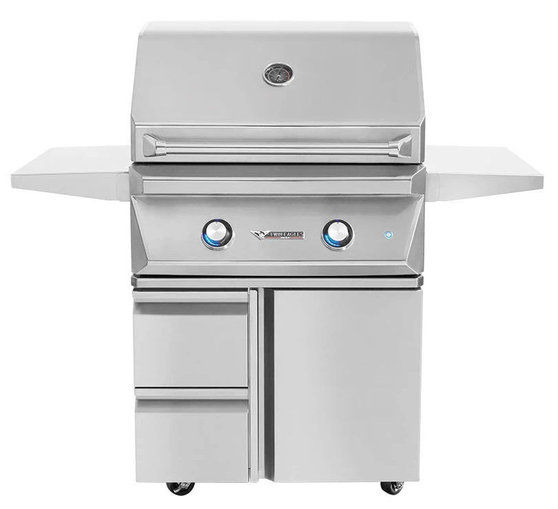 Twin Eagles Freestanding Grill - Stainless Steel Cart W/ Storage Drawers & Access Door 2 Twin Eagles Freestanding Grill - Stainless Steel Cart W/ Storage Drawers & Access Door