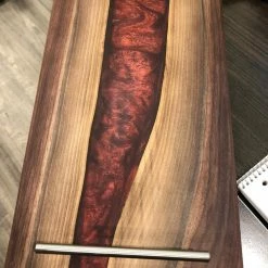 Urban Barrel Company Epoxy River Charcuterie Board (Black Walnut) BBQ Accessories