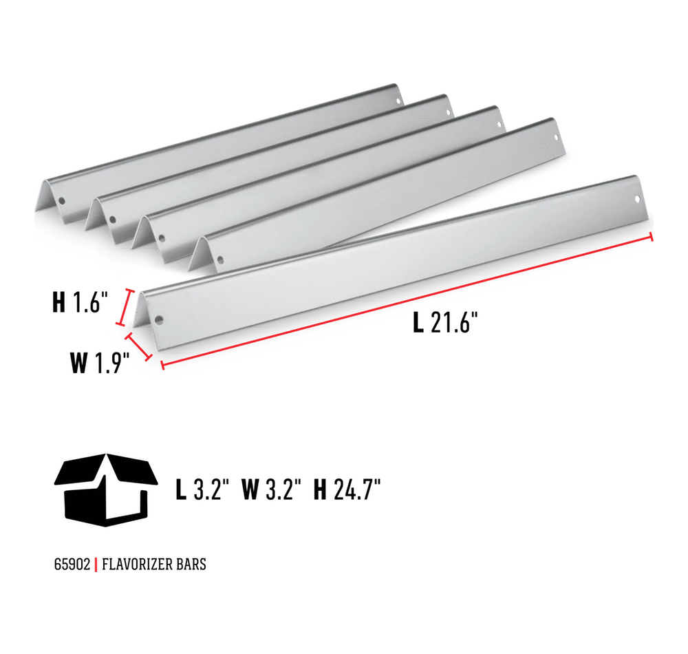 Weber Flavour Bars 5pc.x 21.5" - SS (Genesis Silver A / Spirit 200/500) 1 Weber Flavour Bars 5pc.x 21.5" - SS (Genesis Silver A / Spirit 200/500)
