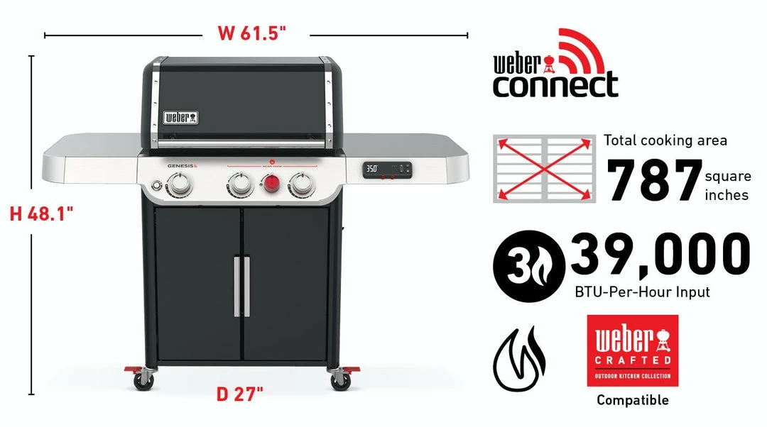 Weber Genesis EX-325S Smart Grill With Sear Zone 13 Weber Genesis EX-325S Smart Grill With Sear Zone